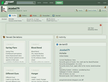 Tablet Screenshot of jezebel79.deviantart.com