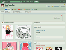 Tablet Screenshot of crossyuukisan.deviantart.com