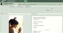 Desktop Screenshot of lilbittydemon-stock.deviantart.com