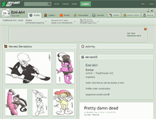 Tablet Screenshot of emi-alvi.deviantart.com