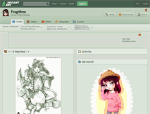 Tablet Screenshot of froghime.deviantart.com