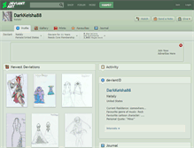 Tablet Screenshot of darkkeisha88.deviantart.com