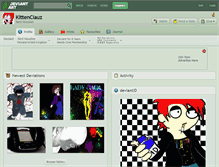 Tablet Screenshot of kittenclauz.deviantart.com