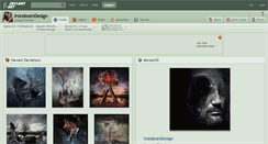 Desktop Screenshot of irondoomdesign.deviantart.com