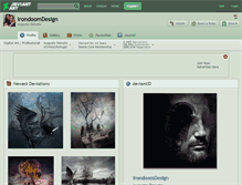 Tablet Screenshot of irondoomdesign.deviantart.com