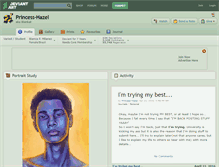 Tablet Screenshot of princess-hazel.deviantart.com