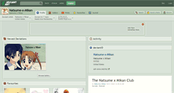 Desktop Screenshot of natsume-x-mikan.deviantart.com