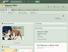 Tablet Screenshot of natsume-x-mikan.deviantart.com