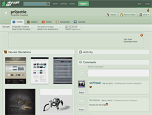 Tablet Screenshot of pr0jectile.deviantart.com