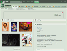 Tablet Screenshot of jrevious.deviantart.com