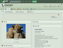 Tablet Screenshot of king-penguin.deviantart.com