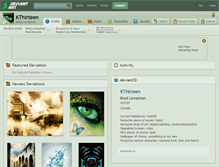 Tablet Screenshot of kthirteen.deviantart.com