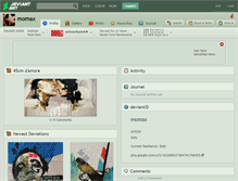 Tablet Screenshot of momax.deviantart.com