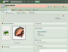 Tablet Screenshot of james-markey.deviantart.com