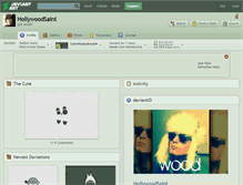 Tablet Screenshot of hollywoodsaint.deviantart.com