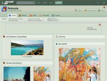Tablet Screenshot of pestucola.deviantart.com