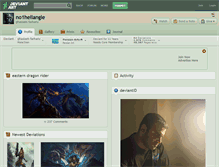 Tablet Screenshot of no1hellangle.deviantart.com