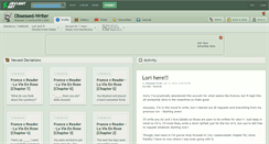 Desktop Screenshot of obsessed-writer.deviantart.com