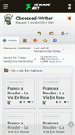 Mobile Screenshot of obsessed-writer.deviantart.com