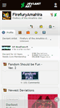 Mobile Screenshot of firefuryamahira.deviantart.com