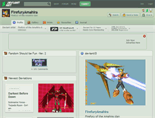 Tablet Screenshot of firefuryamahira.deviantart.com