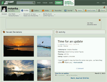 Tablet Screenshot of motanika.deviantart.com