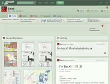 Tablet Screenshot of cevoi.deviantart.com