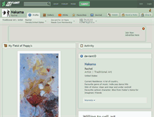 Tablet Screenshot of nakama.deviantart.com