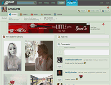 Tablet Screenshot of annagartz.deviantart.com