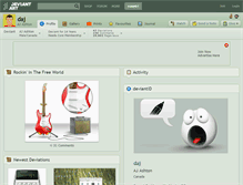Tablet Screenshot of daj.deviantart.com