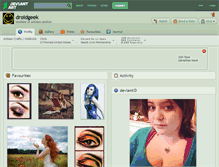 Tablet Screenshot of droidgeek.deviantart.com