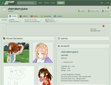 Tablet Screenshot of cherryberryjuice.deviantart.com