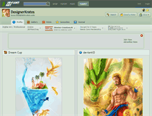 Tablet Screenshot of designerkratos.deviantart.com