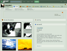 Tablet Screenshot of crazydani.deviantart.com