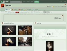 Tablet Screenshot of cafernon.deviantart.com