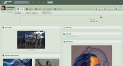 Desktop Screenshot of icekatze.deviantart.com