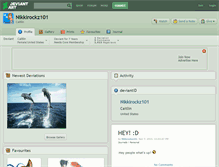 Tablet Screenshot of nikkirockz101.deviantart.com