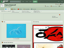 Tablet Screenshot of charu-chaoswolf.deviantart.com