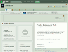 Tablet Screenshot of duncan202.deviantart.com