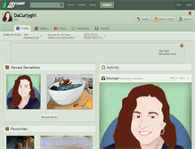 Tablet Screenshot of dacurlygirl.deviantart.com