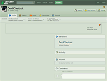 Tablet Screenshot of devilchestnut.deviantart.com