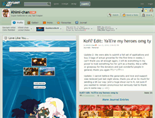 Tablet Screenshot of khimi-chan.deviantart.com