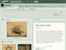 Tablet Screenshot of just-pink.deviantart.com