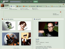 Tablet Screenshot of kreuk.deviantart.com