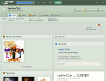 Tablet Screenshot of jackle-club.deviantart.com