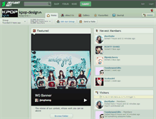 Tablet Screenshot of kpop-design.deviantart.com