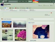 Tablet Screenshot of herriejette.deviantart.com