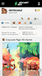 Mobile Screenshot of demicoeur.deviantart.com