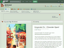Tablet Screenshot of demicoeur.deviantart.com