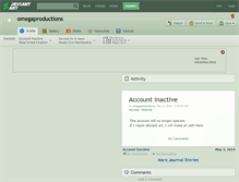 Tablet Screenshot of omegaproductions.deviantart.com